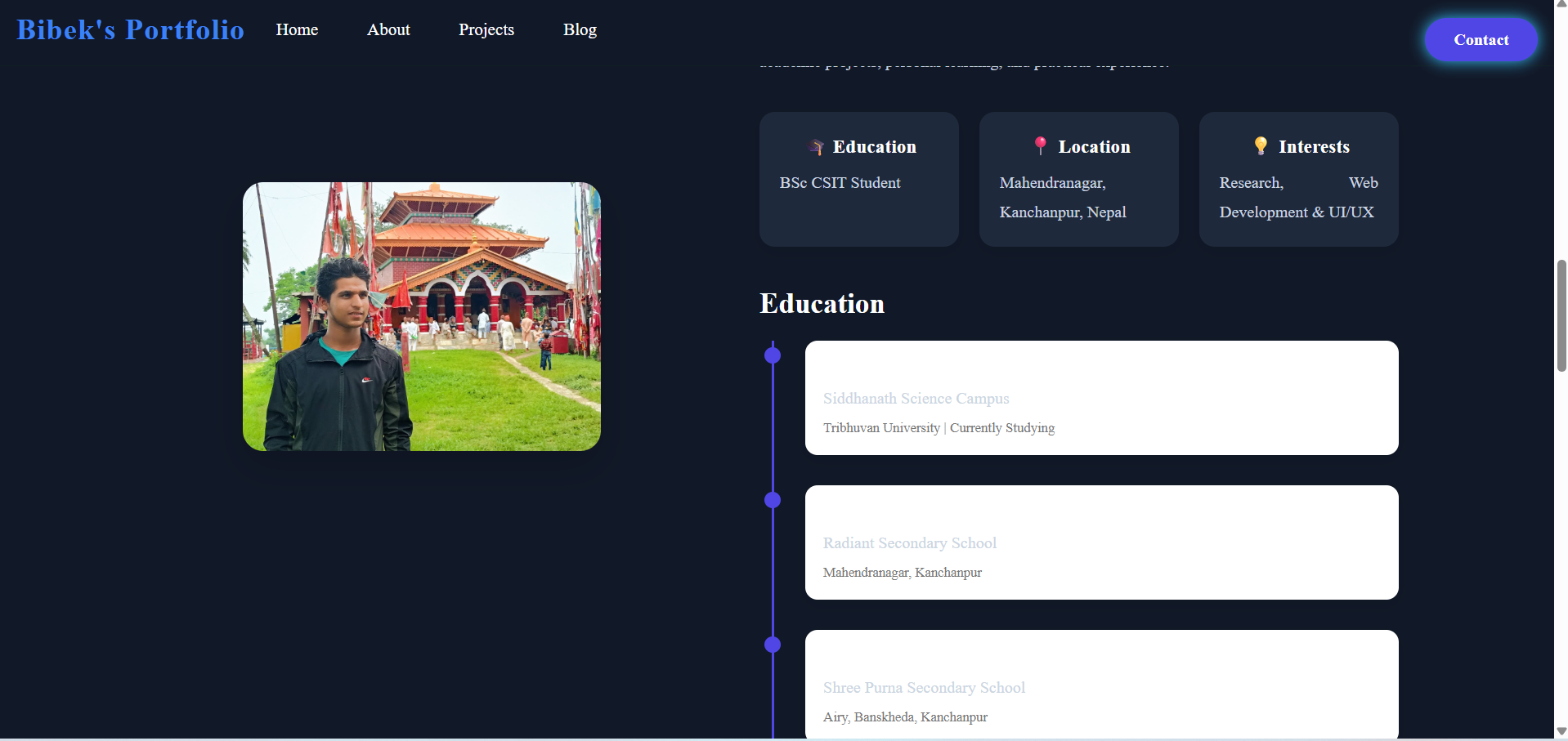 Screenshot of the E-Commerce Website project