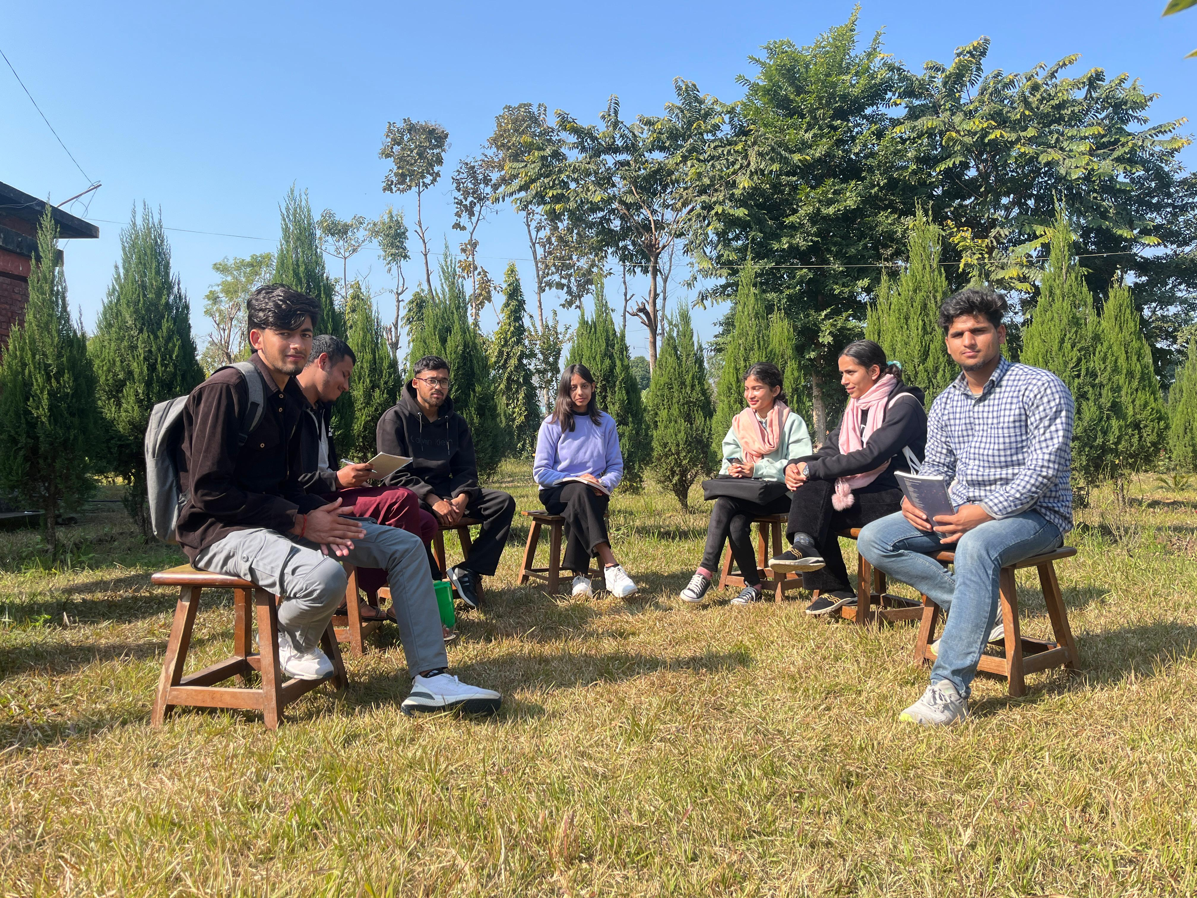 Bibek Joshi at an SNSC IT Club meeting